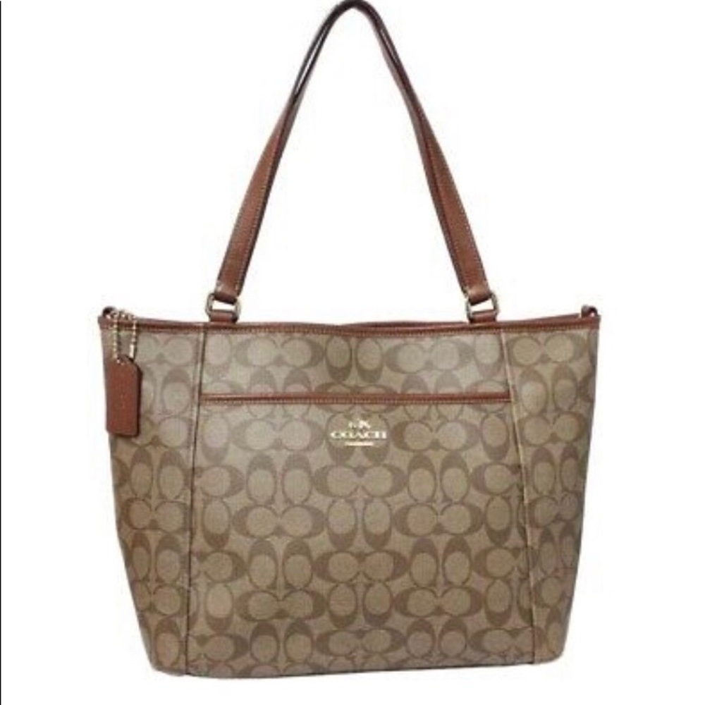 Coach Signature tote bag w/ optional long strap